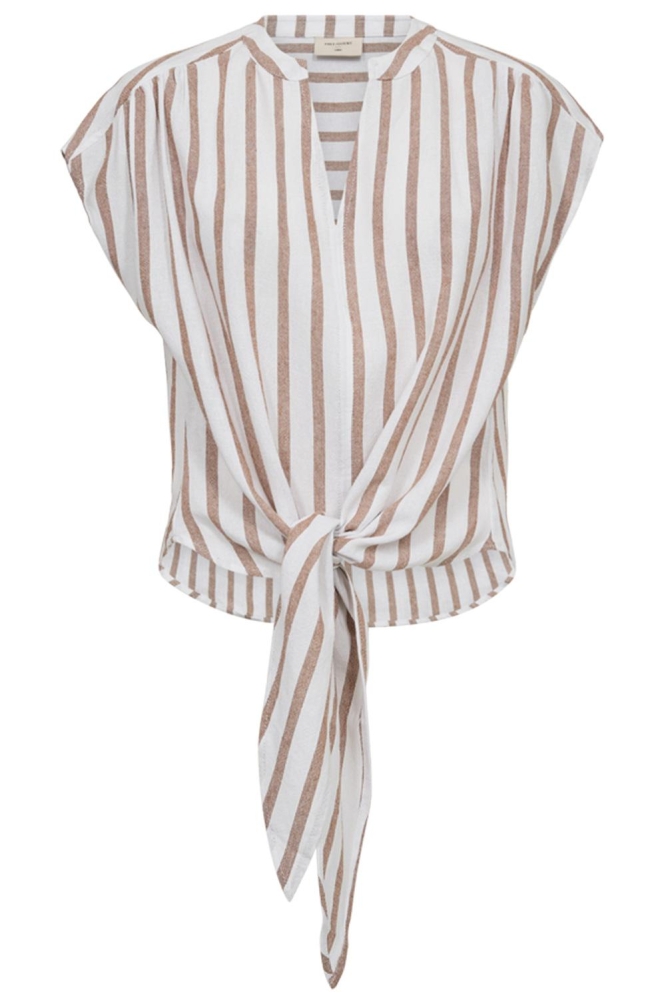 FQLAVISCO BLOUSE 205911 BRILLIANT WHITE W BURRO